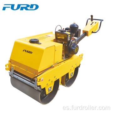 FYLJ-S600C 600 kg compactador de suelo pequeño rodillo compactador de doble tambor